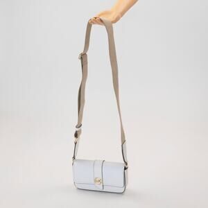 MICHAEL Michael Kors XS Saffiano Leather Sling Crossbody Bag White (Pre-owned)